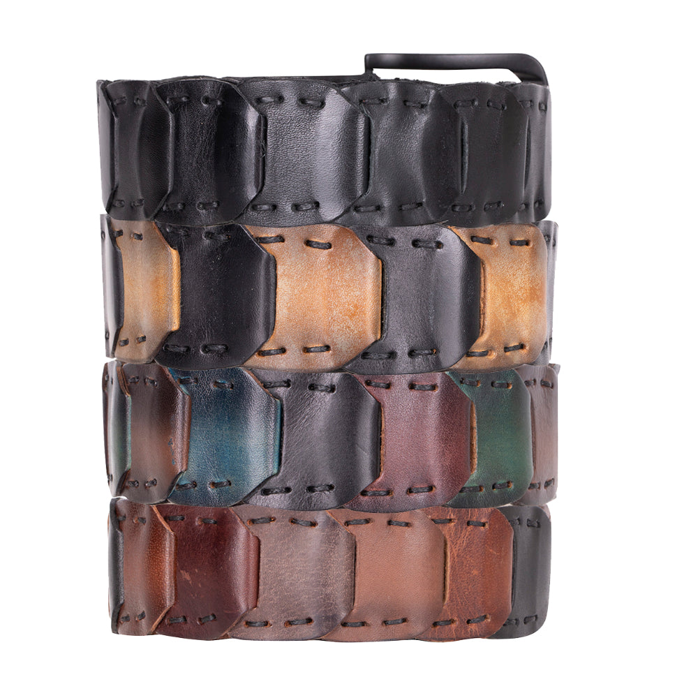 Bayelon Vista Braided Leather Men's Belt - Handmade & Durable