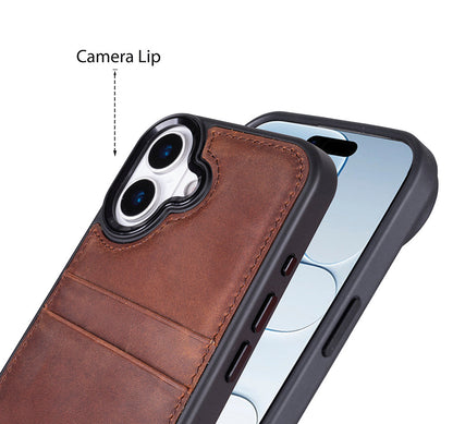 Bouletta Flex Cover Leather iPhone 17 Case with Card Holder