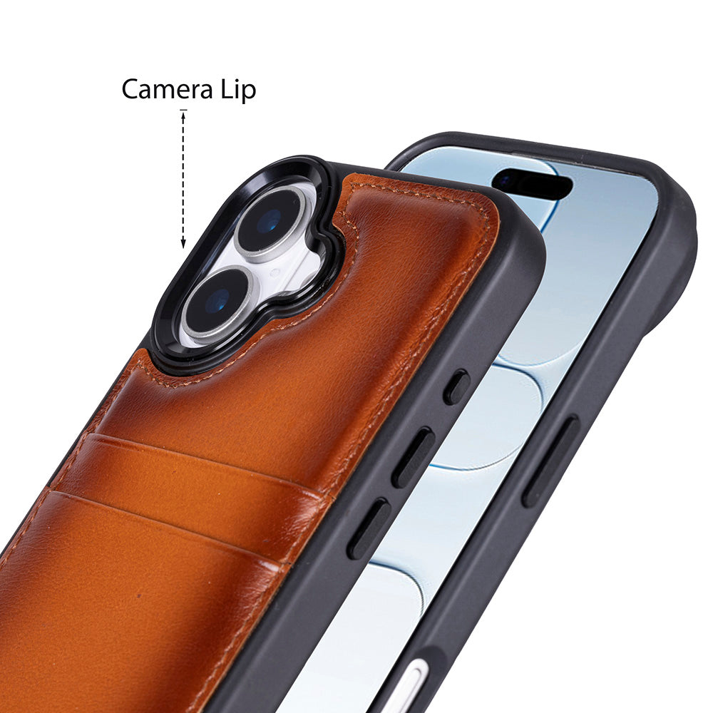 Bouletta Flex Cover Leather iPhone 17 Case with Card Holder