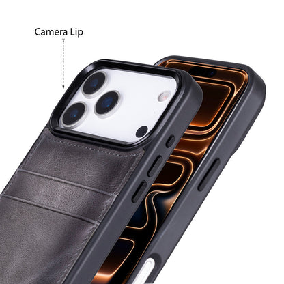 Bouletta Flex Cover Leather iPhone 17 Pro Case with Card Holder
