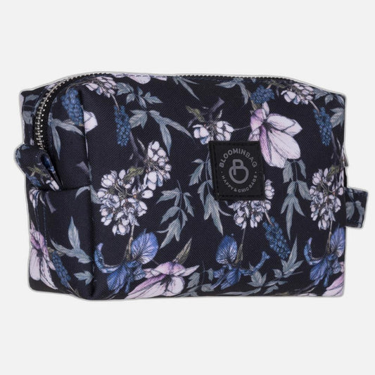 BloominBag Cherries Floral Makeup Bag Black