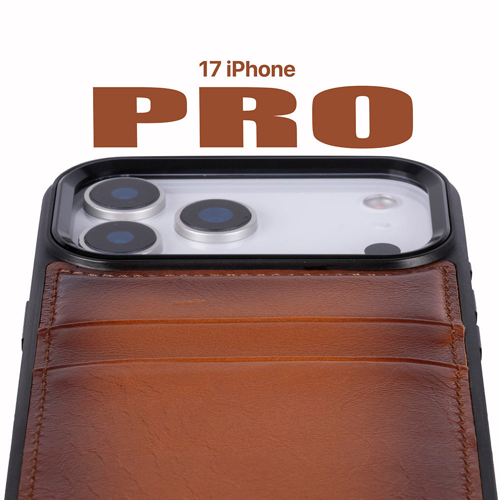 Bouletta Flex Cover Leather iPhone 17 Pro Case with Card Holder