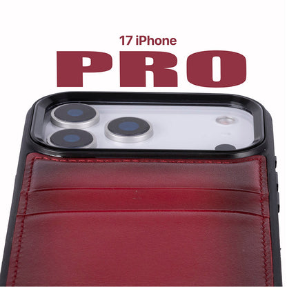 Bouletta Flex Cover Leather iPhone 17 Pro Case with Card Holder