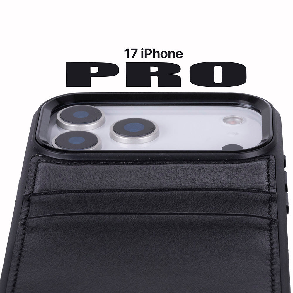 Bouletta Flex Cover Leather iPhone 17 Pro Case with Card Holder