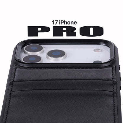 Bouletta Flex Cover Leather iPhone 17 Pro Case with Card Holder