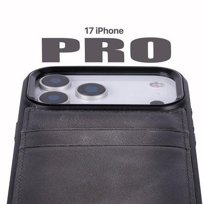 Bouletta Flex Cover Leather iPhone 17 Pro Case with Card Holder
