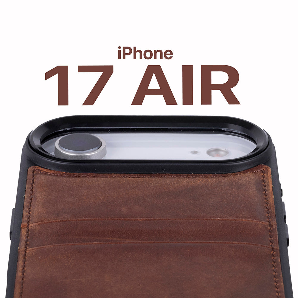Bouletta Flex Cover Leather iPhone 17 Air Case with Card Holder