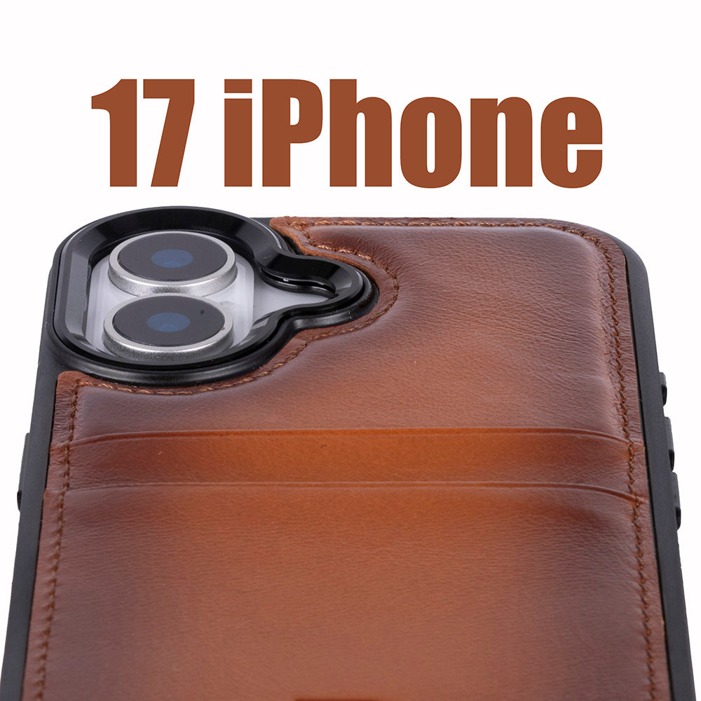 Bouletta Flex Cover Leather iPhone 17 Case with Card Holder