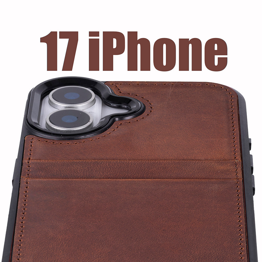 Bouletta Flex Cover Leather iPhone 17 Case with Card Holder