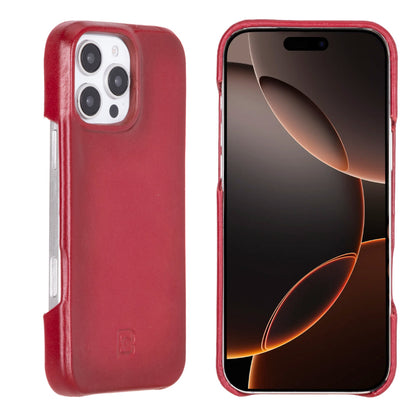 Bouletta F360 Genuine Leather Case for iPhone 16 Pro Red