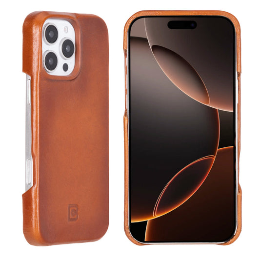 Bouletta F360 Genuine Leather Case for iPhone 16 Pro Tan