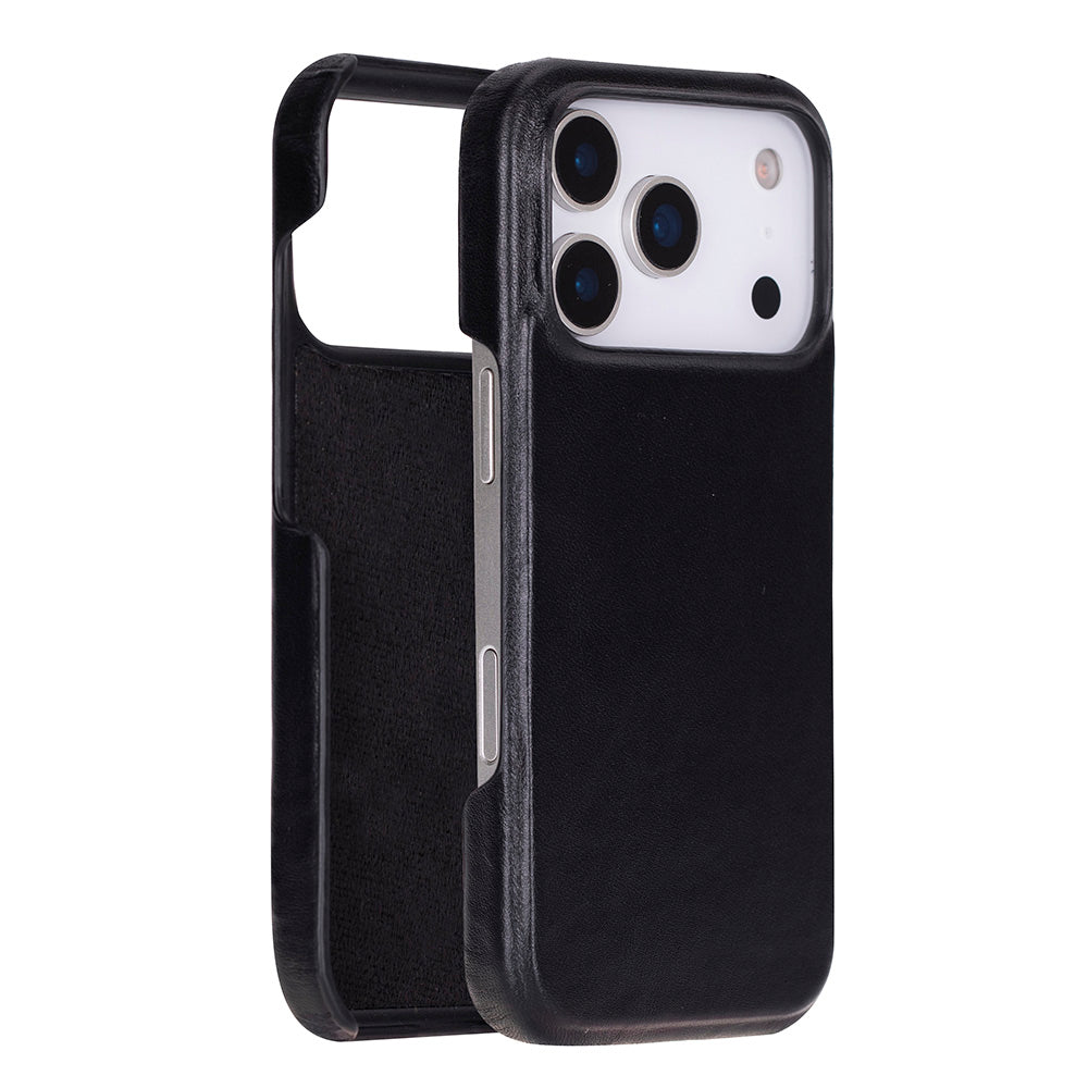 UnBranded Ultimate Jacket Leather iPhone 17 Pro Case Black