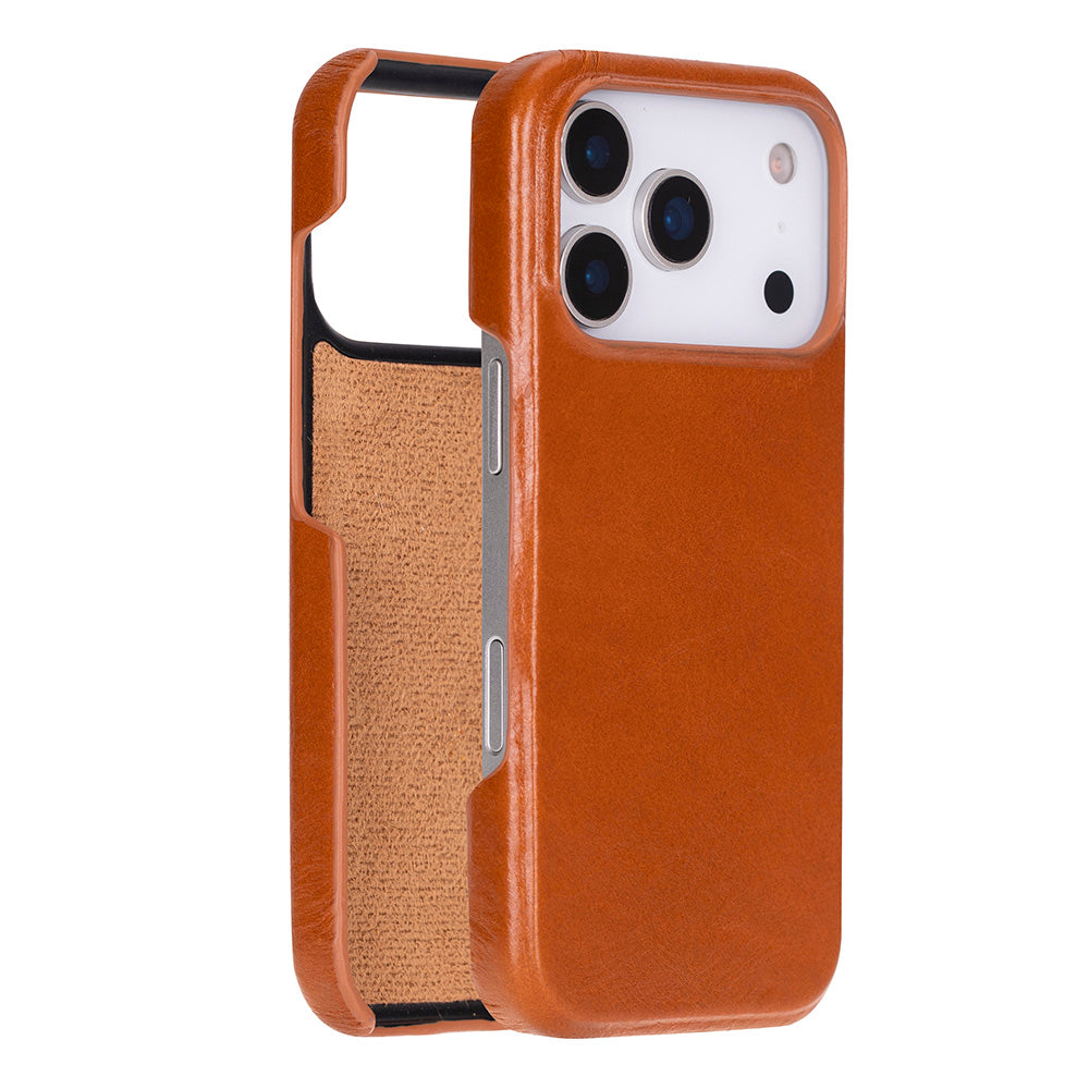 UnBranded Ultimate Jacket Leather iPhone 17 Pro Case Tan