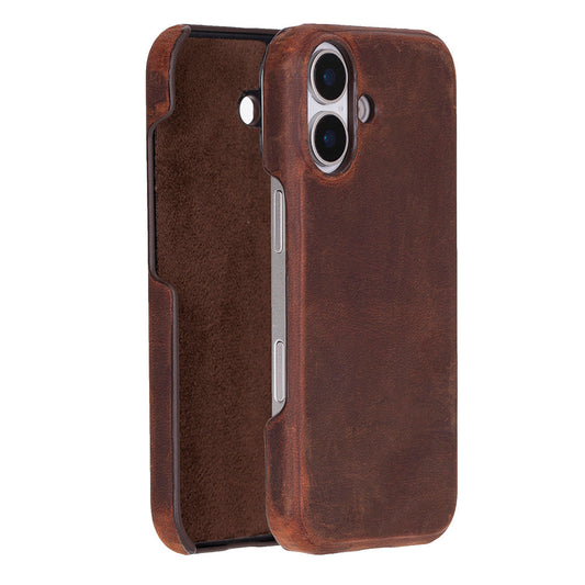 UnBranded Ultimate Jacket Leather iPhone 17 Case Saddle Brown