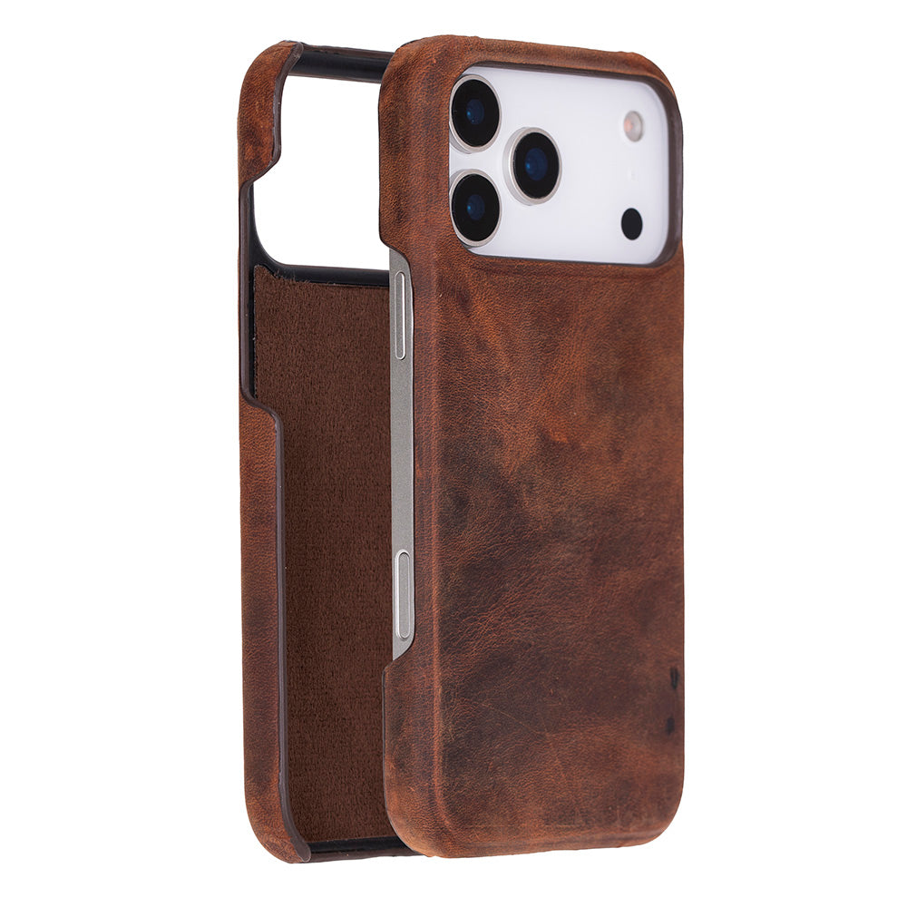 UnBranded Ultimate Jacket Leather iPhone 17 Pro Max Case Saddle Brown