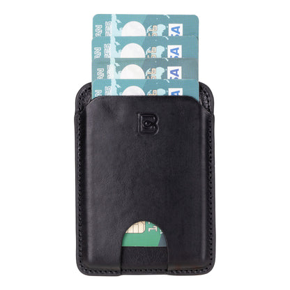 Bouletta Fluxion MagFit Leather Magnetic Card Holder Black