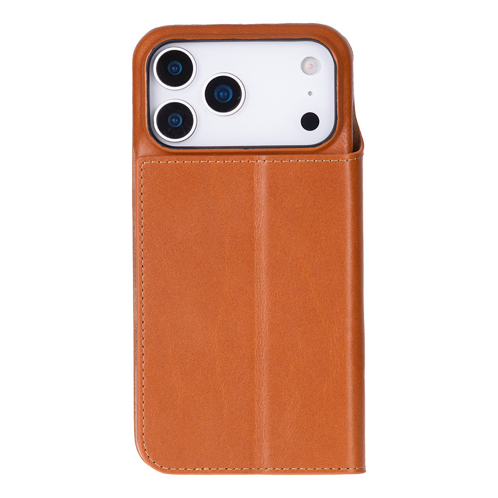 UnBranded Sonat Leather iPhone 17 Pro Folio Case