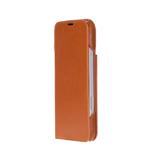 UnBranded Sonat Leather iPhone 17 Pro Max Folio Case Tan