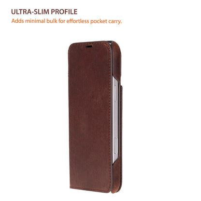 UnBranded Sonat Leather iPhone 17 Pro Folio Case