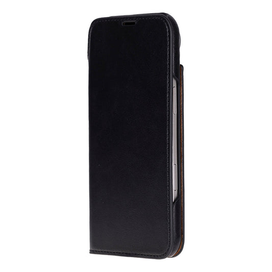 UnBranded Sonat Leather iPhone 17 Air Folio Case Black