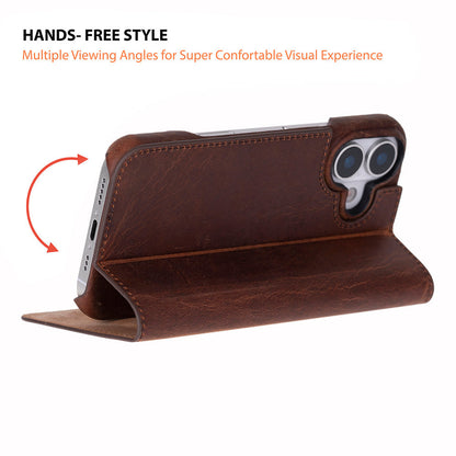 UnBranded Sonat Leather iPhone 17 Folio Case