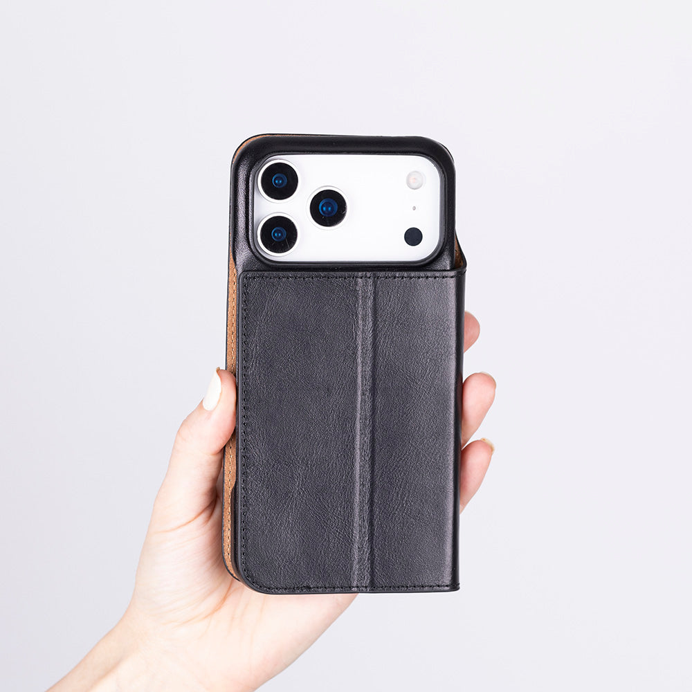 UnBranded Sonat Leather iPhone 17 Pro Folio Case