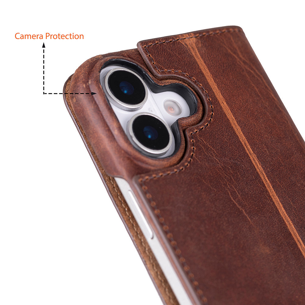 UnBranded Sonat Leather iPhone 17 Folio Case