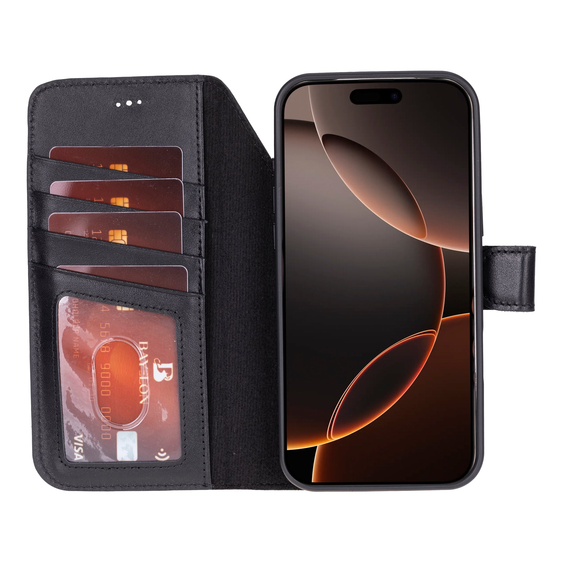 Bayelon iPhone 17 Pro Max Detachable Wallet Case