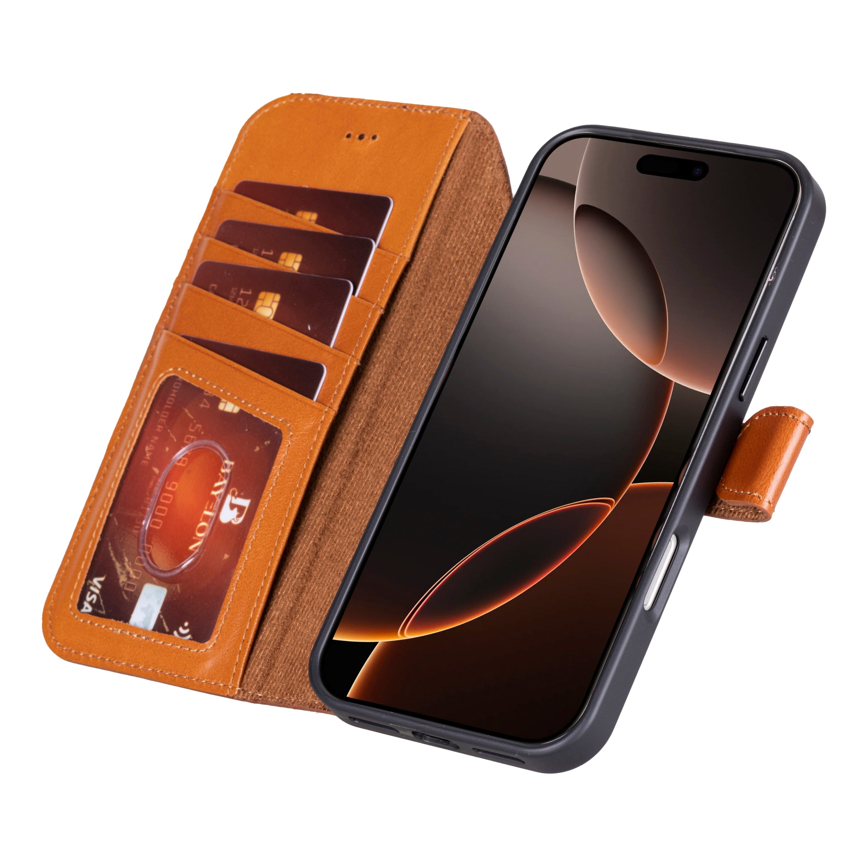 Bayelon iPhone 17 Pro Detachable Wallet Case