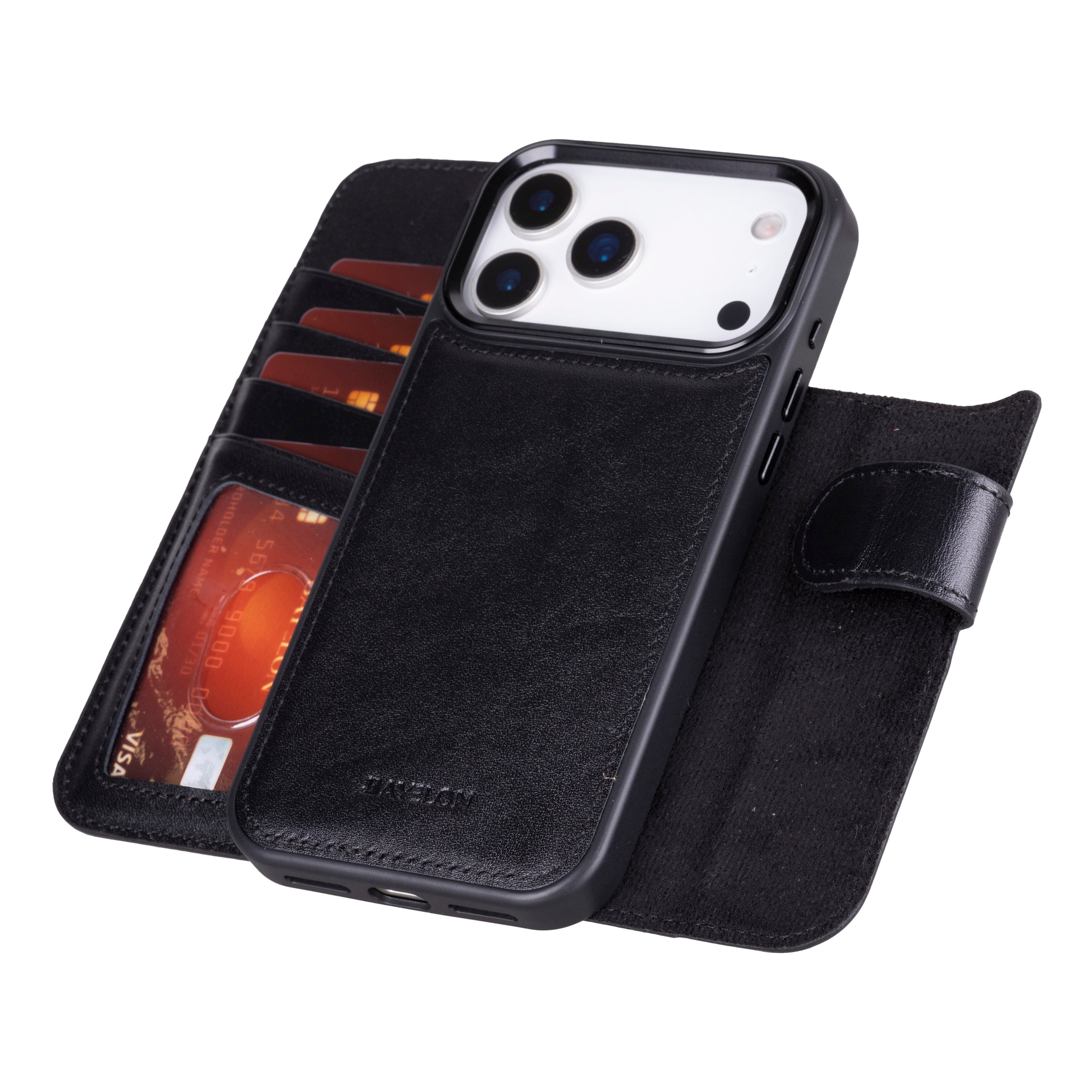 Bayelon iPhone 17 Pro Detachable Wallet Case