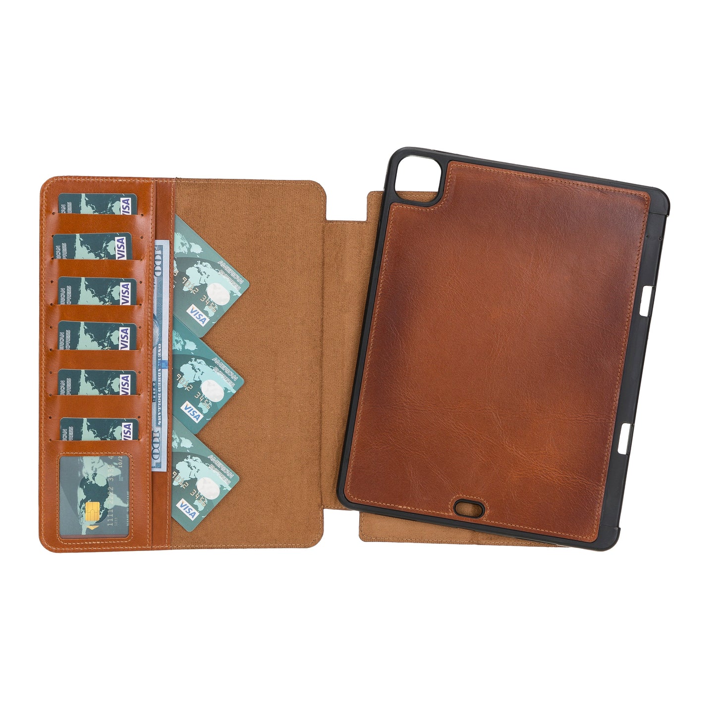 Bouletta Eto iPad Pro 11" (M4-2024) Leather Wallet Case I Pad Pro 11" (M4 2024) Tan