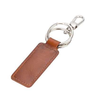 UnBranded Mina Leather Keyring Tan