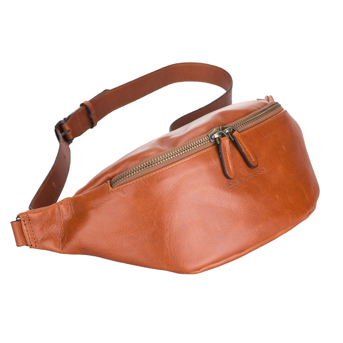 Bouletta Minoan Leather Waist Bag - Handmade Genuine Leather Sandy Tan