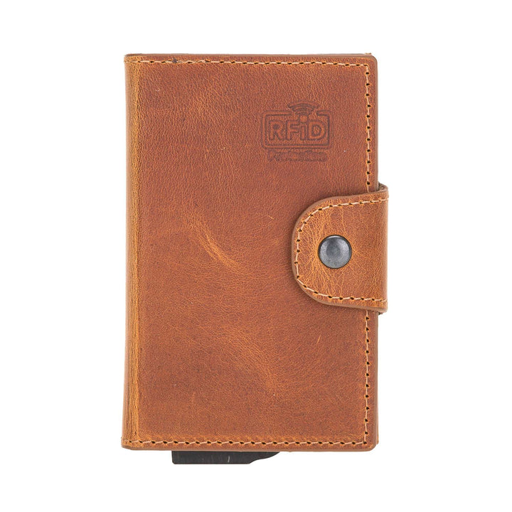 Magic Mechanism Leather Detachable Wallet & Card Holder, 2 in 1 Design with RFID Protection Bayelon