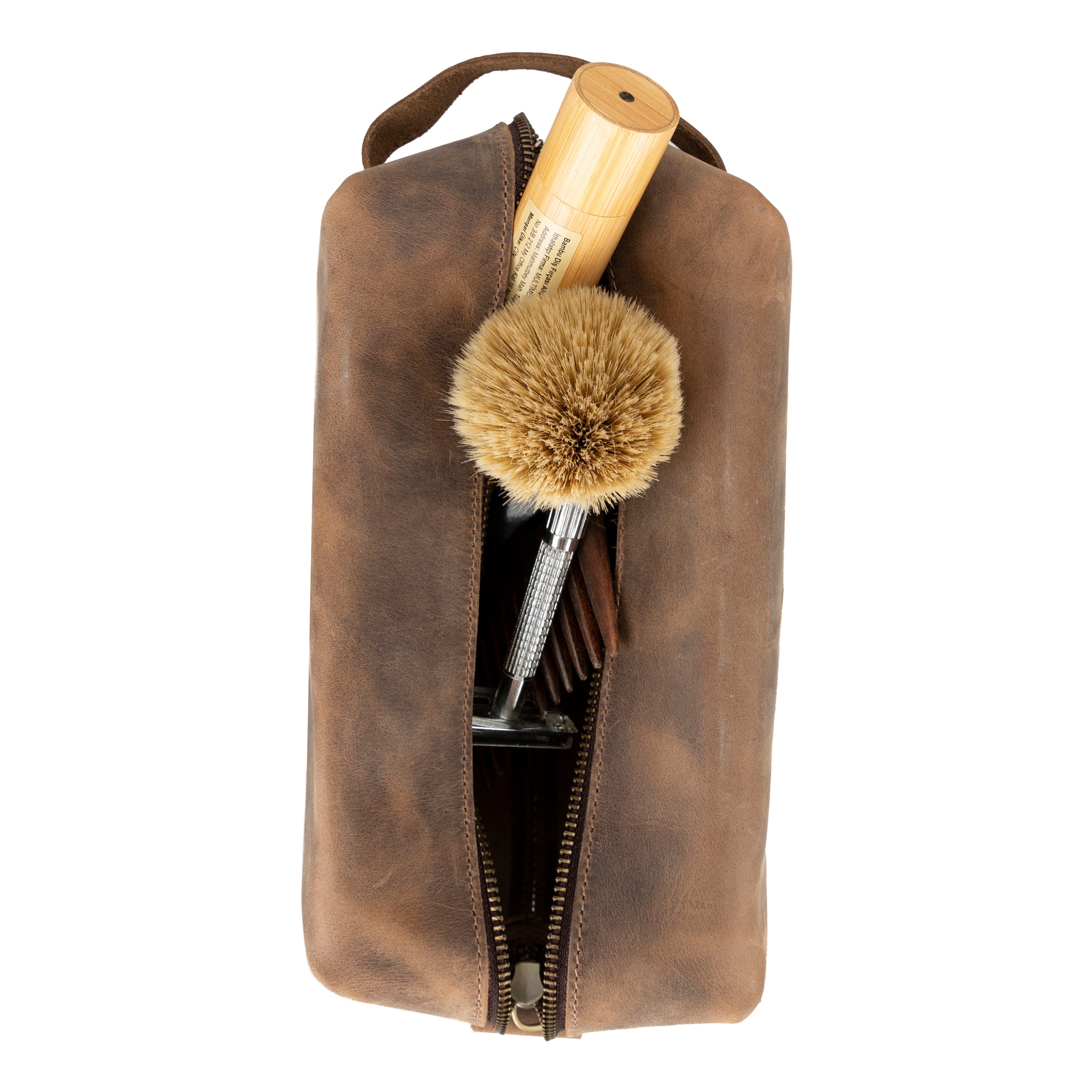 Bayelon Eve Premium Leather Dopp Kit - X Large