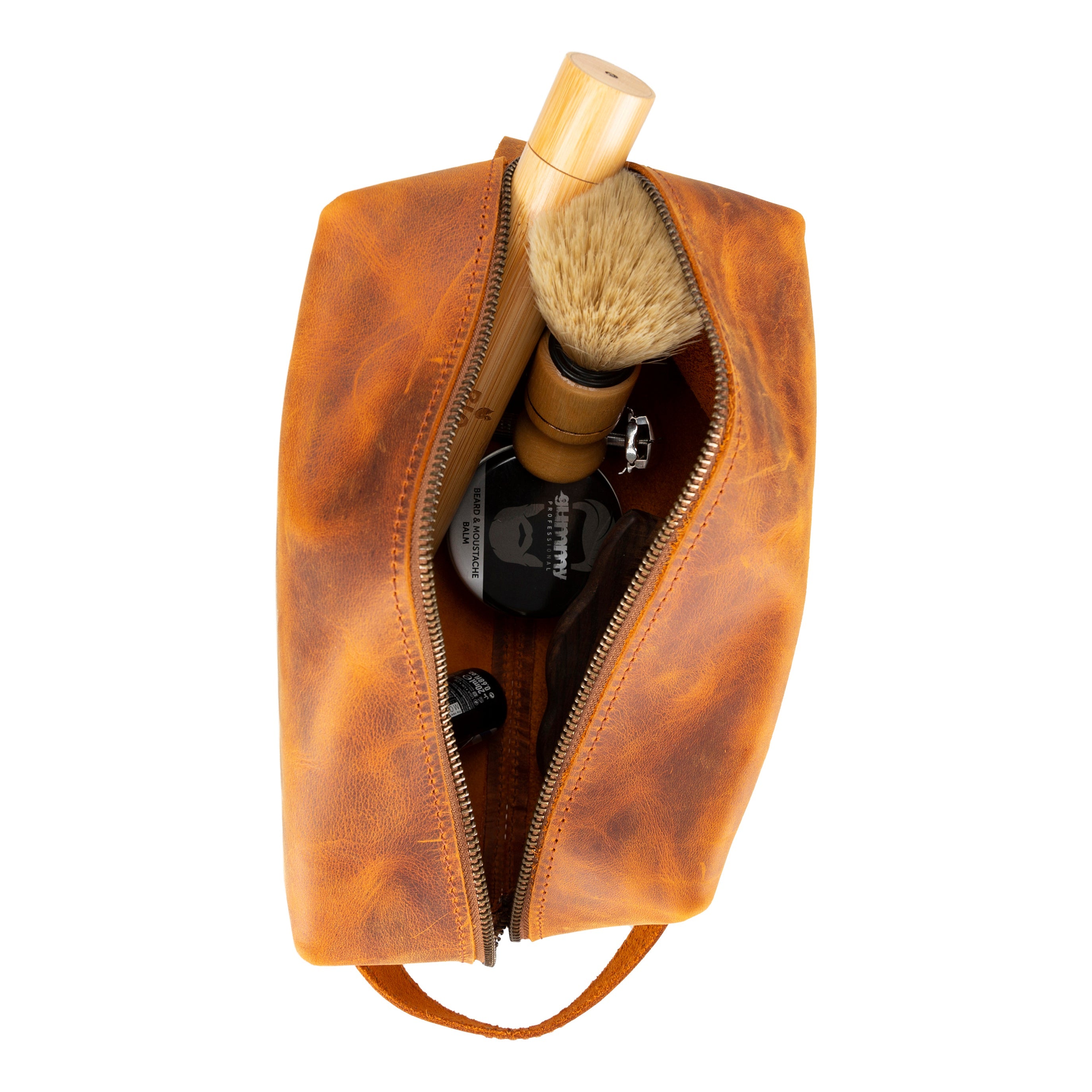 Bayelon Eve Leather Dopp Kit - Medium Size