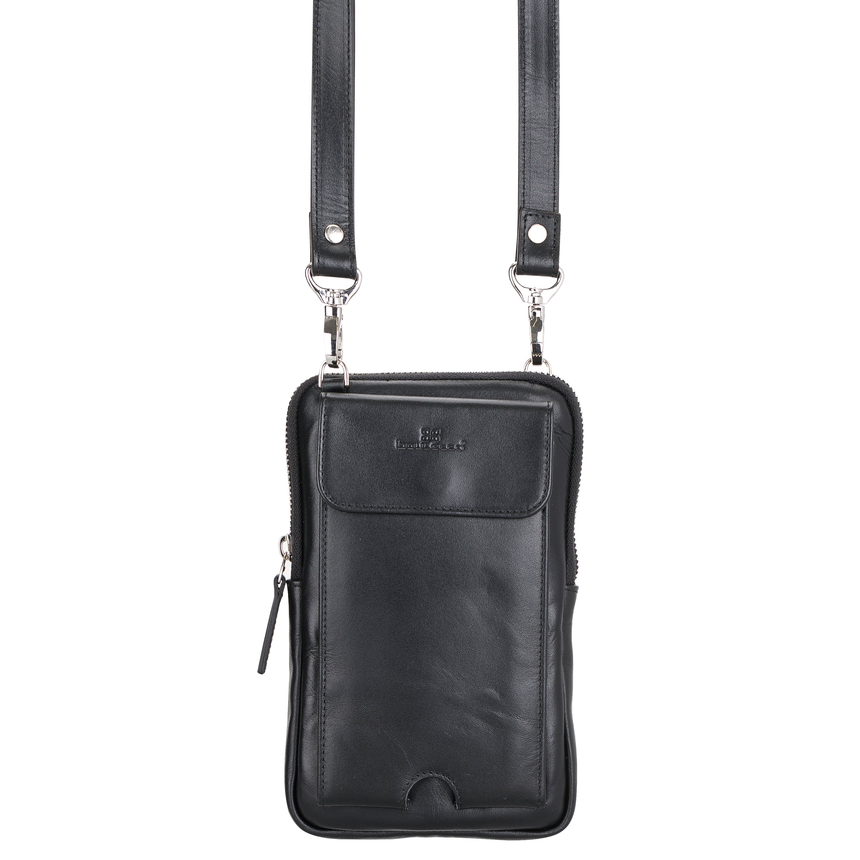 Bayelon Synera Genuine Leather Crossbody Bag Black