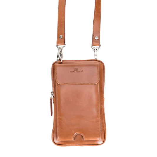 Bouletta Synera Leather Crossbody Bag Tan