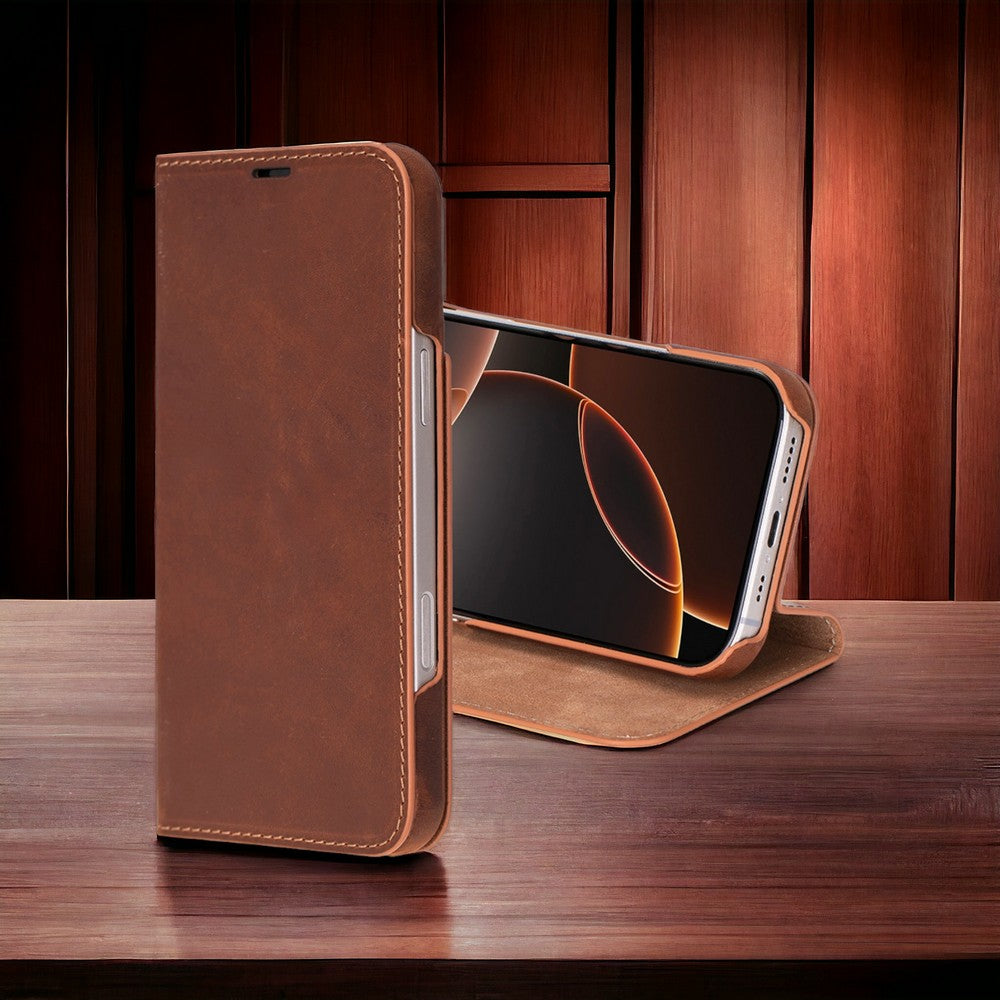 Bayelon Sonat iPhone 16 Pro Leather Folio Case