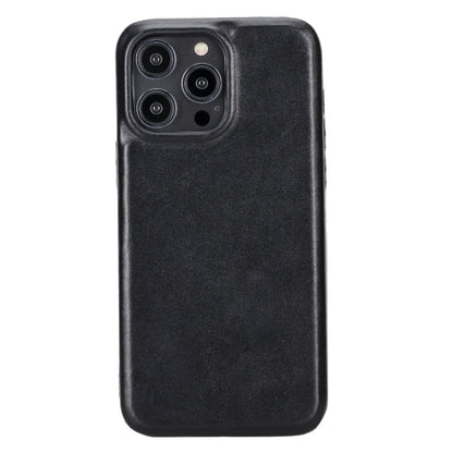 UnBranded Rock Cover Leather Case for iPhone 15 Pro Max Black