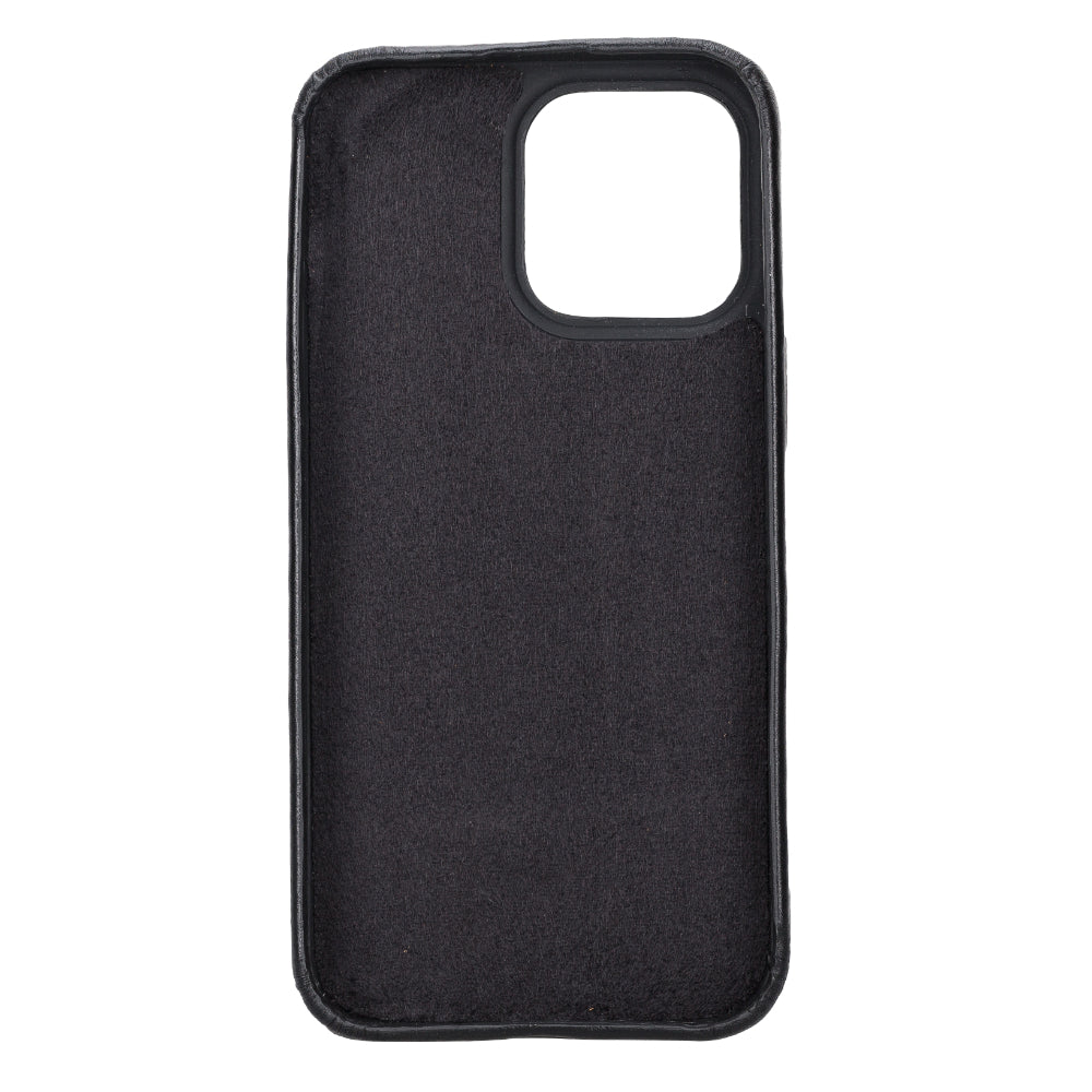 Bayelon Rock Cover Leather Case for iPhone 15 Pro Max