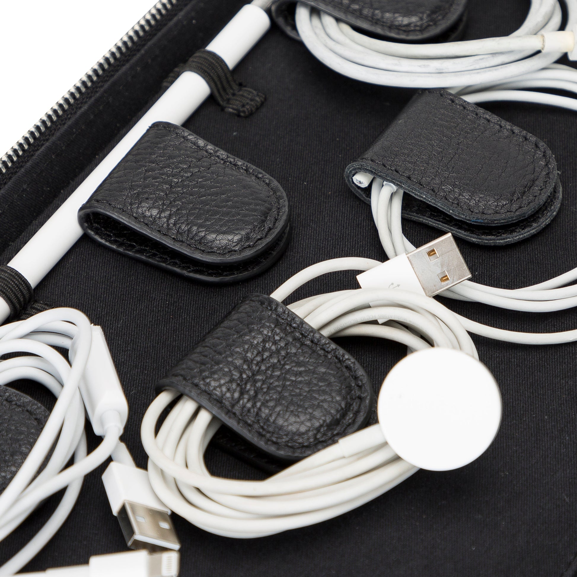 Bouletta Orbex Genuine Leather Travel Cable Organizer