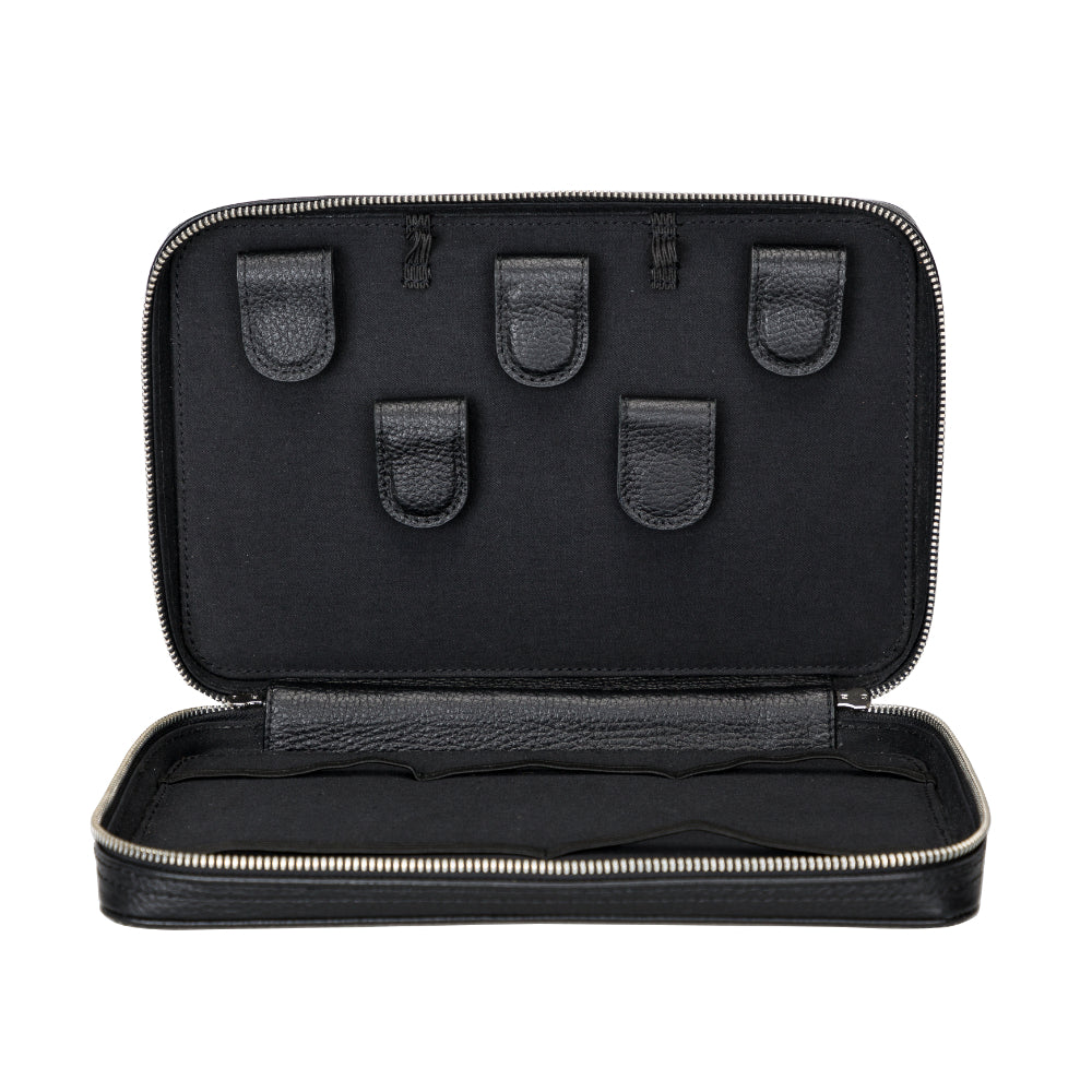 Bayelon Genuine Leather Travel Cable Organizer