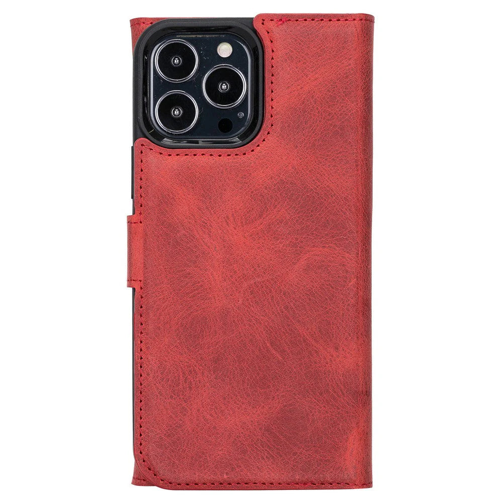 Santa iPhone 13 Pro Max Leather Detachable Wallet Case