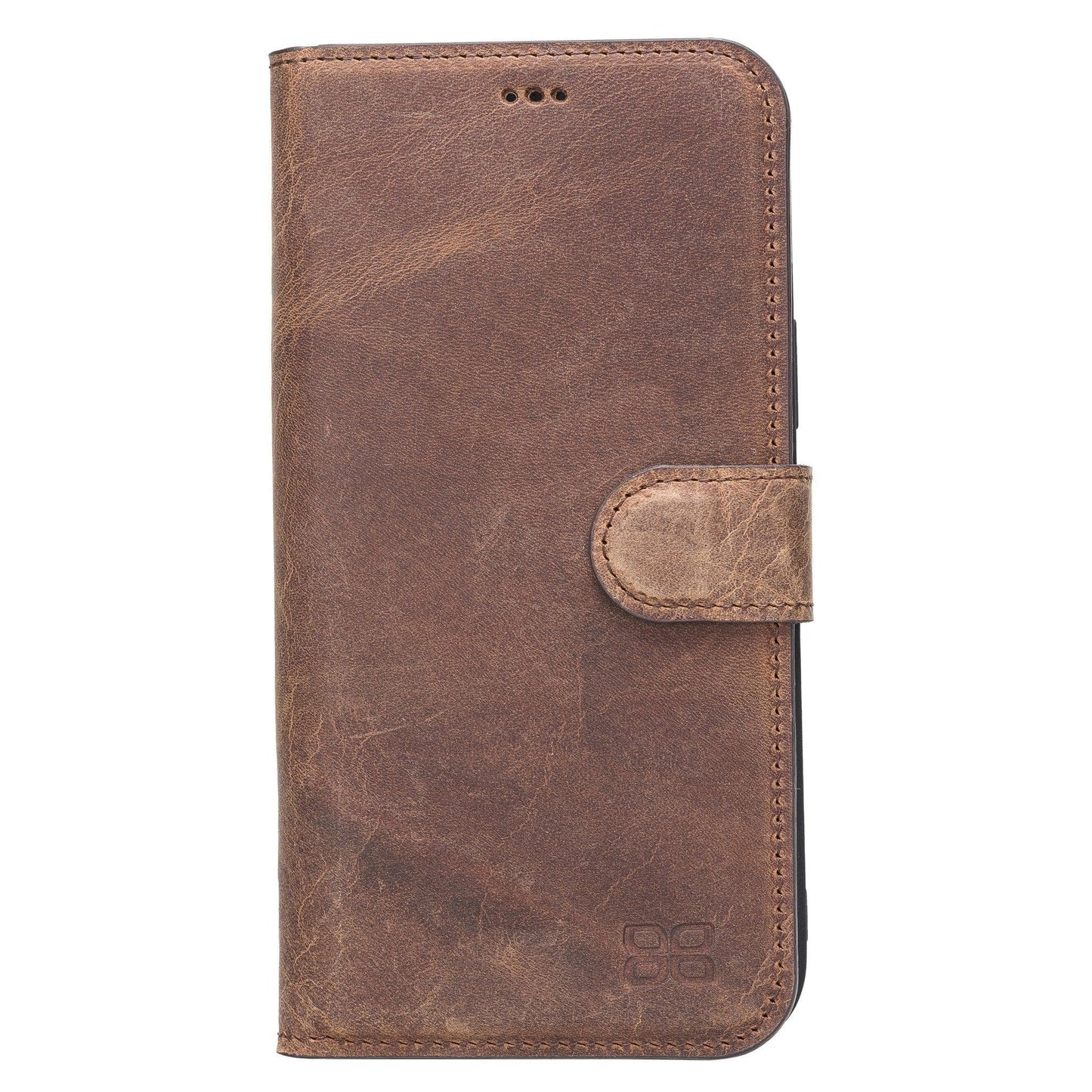 Bouletta Wallet Case Series Non-Detachable Leather Wallet Case - WC Saddle Brown