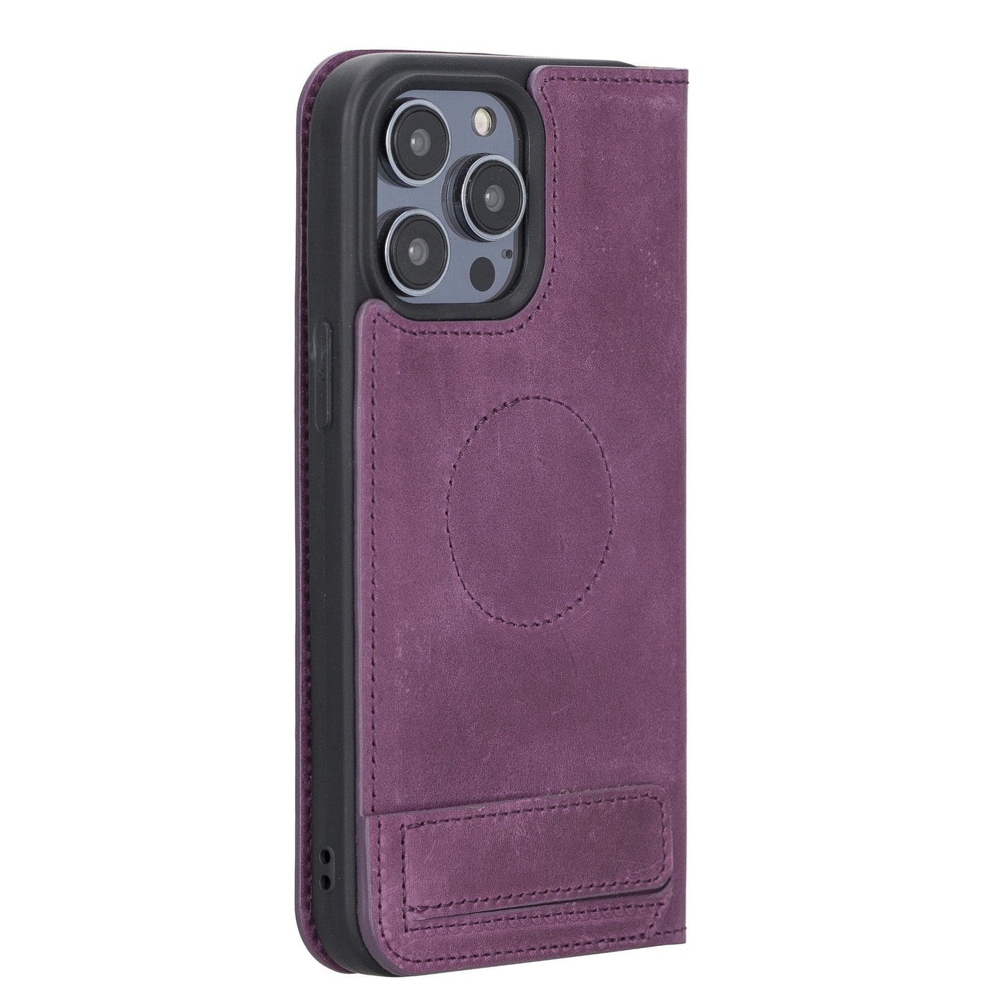 Bouletta Brooks iPhone 14 Leather Wallet Case Purple