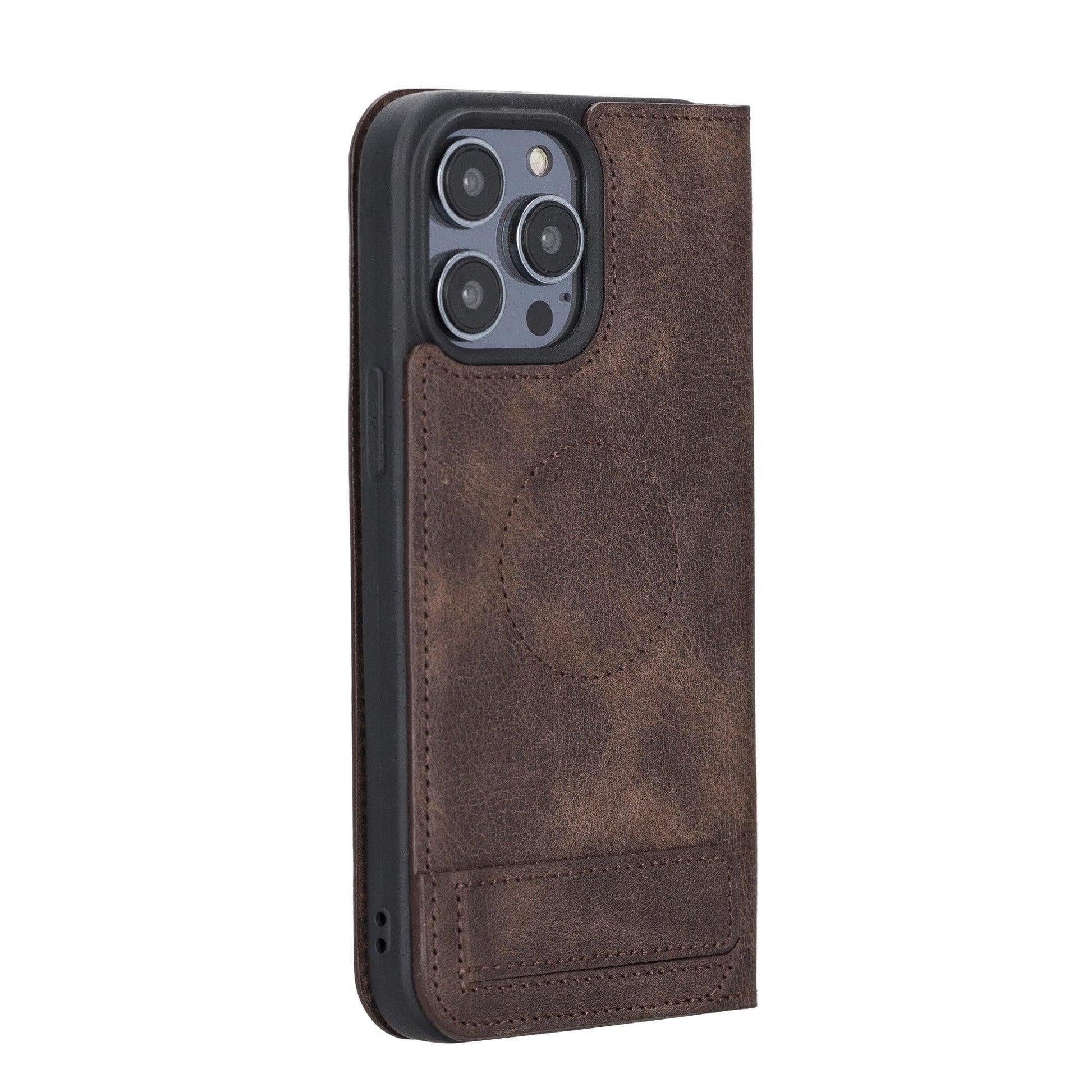 Bouletta Brooks iPhone 14 Leather Wallet Case Brown