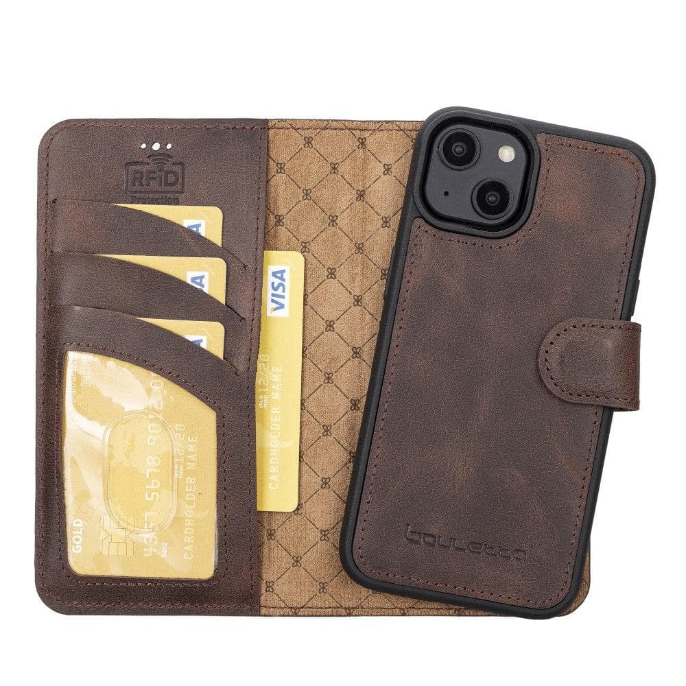 Bouletta Magic iPhone 14 Series Detachable Darker Color Leather Wallet Case -