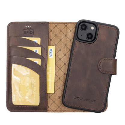 Bouletta Magic iPhone 14 Series Detachable Darker Color Leather Wallet Case -