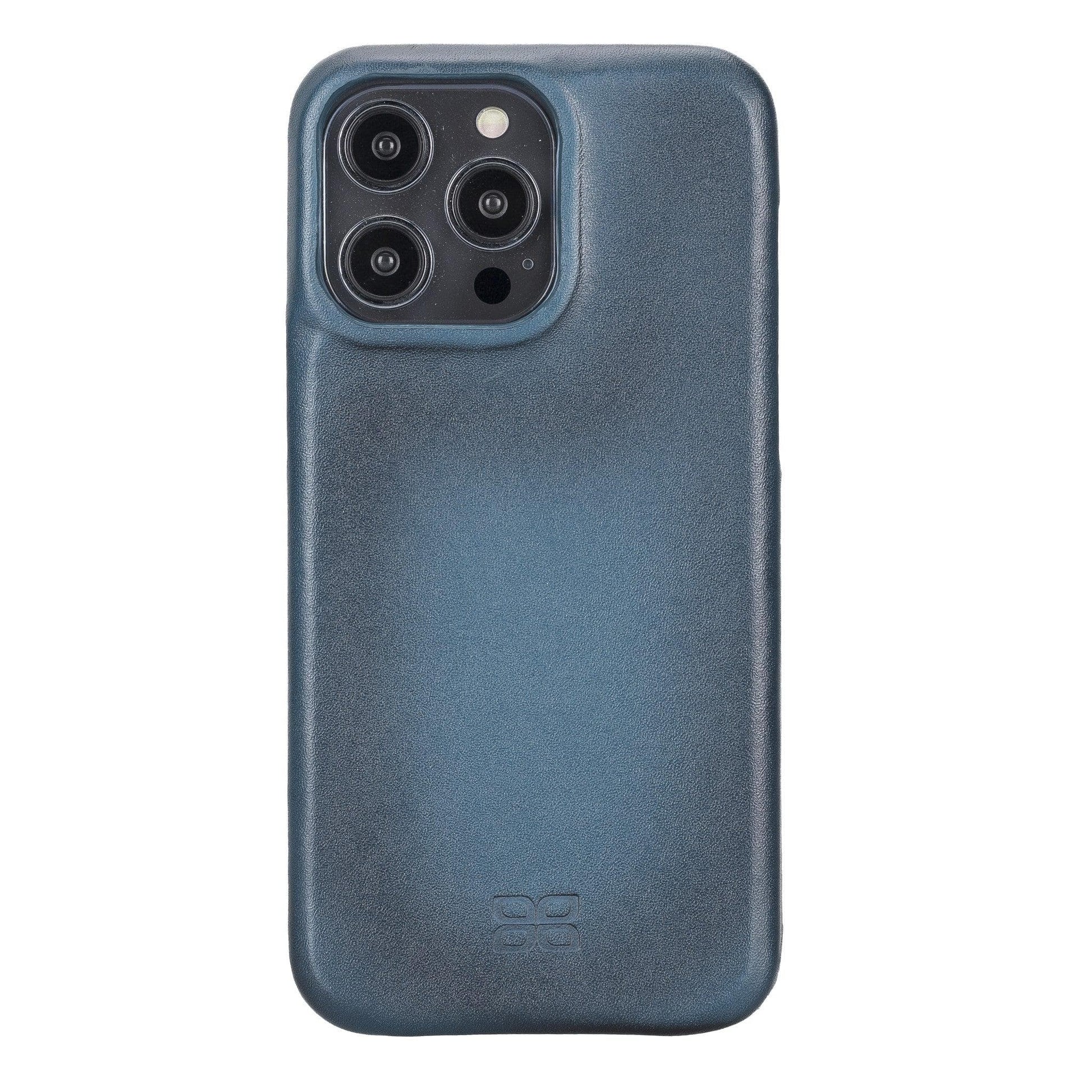 Bouletta F360 Leather iPhone 14 Pro Max Case Blue